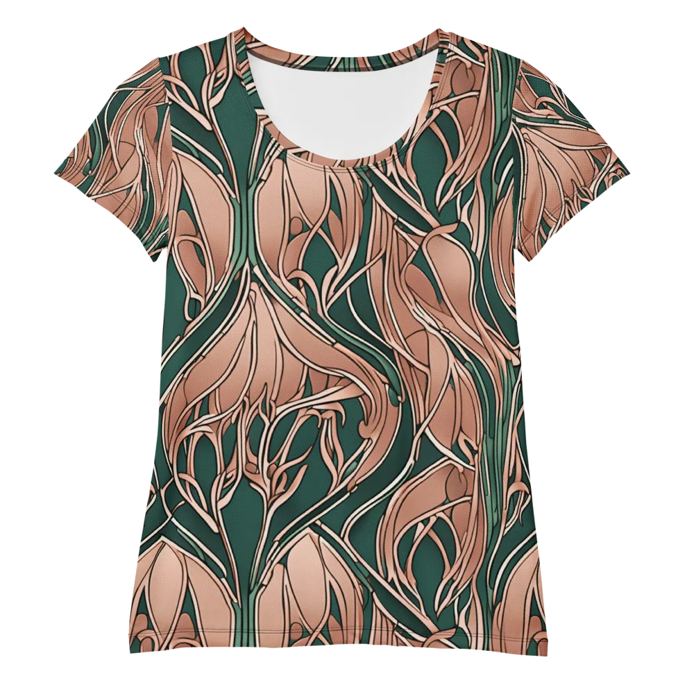 Rosewater Nouveau on Women's Athletic T-Shirt — Front