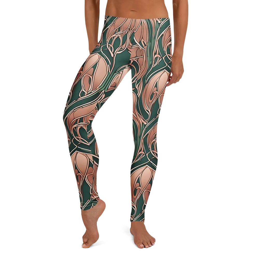Rosewater Nouveau on Leggings — Front