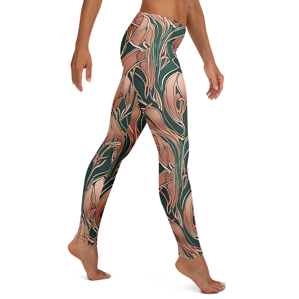 Rosewater Nouveau on Leggings — Right