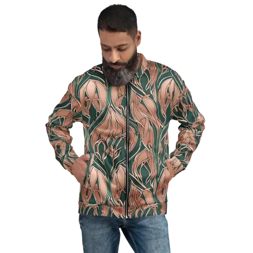 Rosewater Nouveau on a Bomber Jacket