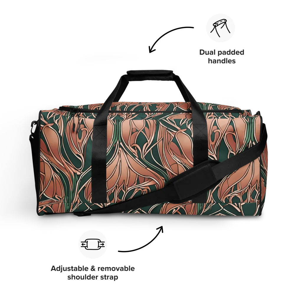 Rosewater Nouveau on Duffle Bag — Front