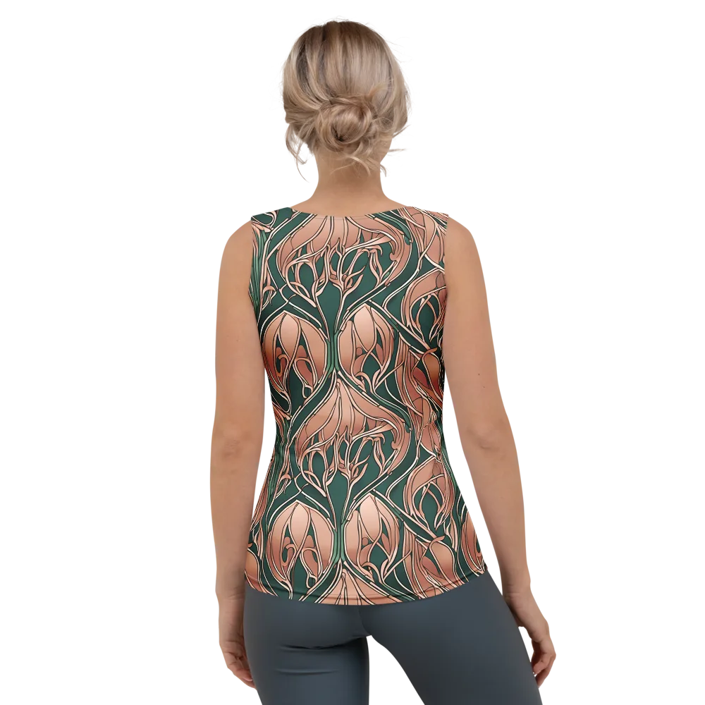 Rosewater Nouveau on Women's Tank Top — Back