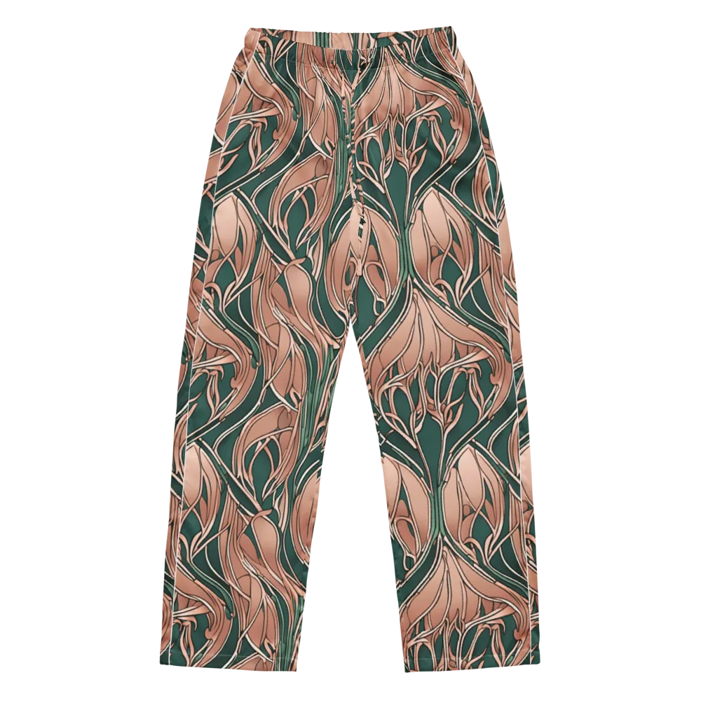 Rosewater Nouveau on Women's Pajama Pants — Front