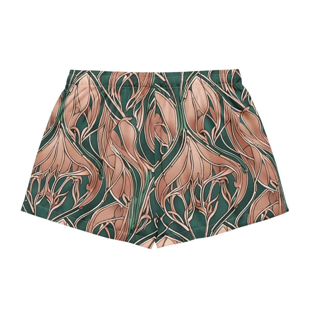 Rosewater Nouveau on Women's Pajama Shorts — Back