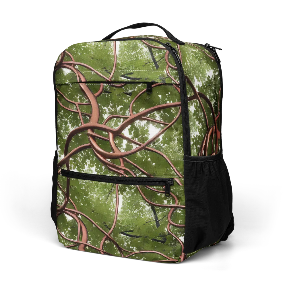 Copper Tendril on Utility Backpack — Left Front