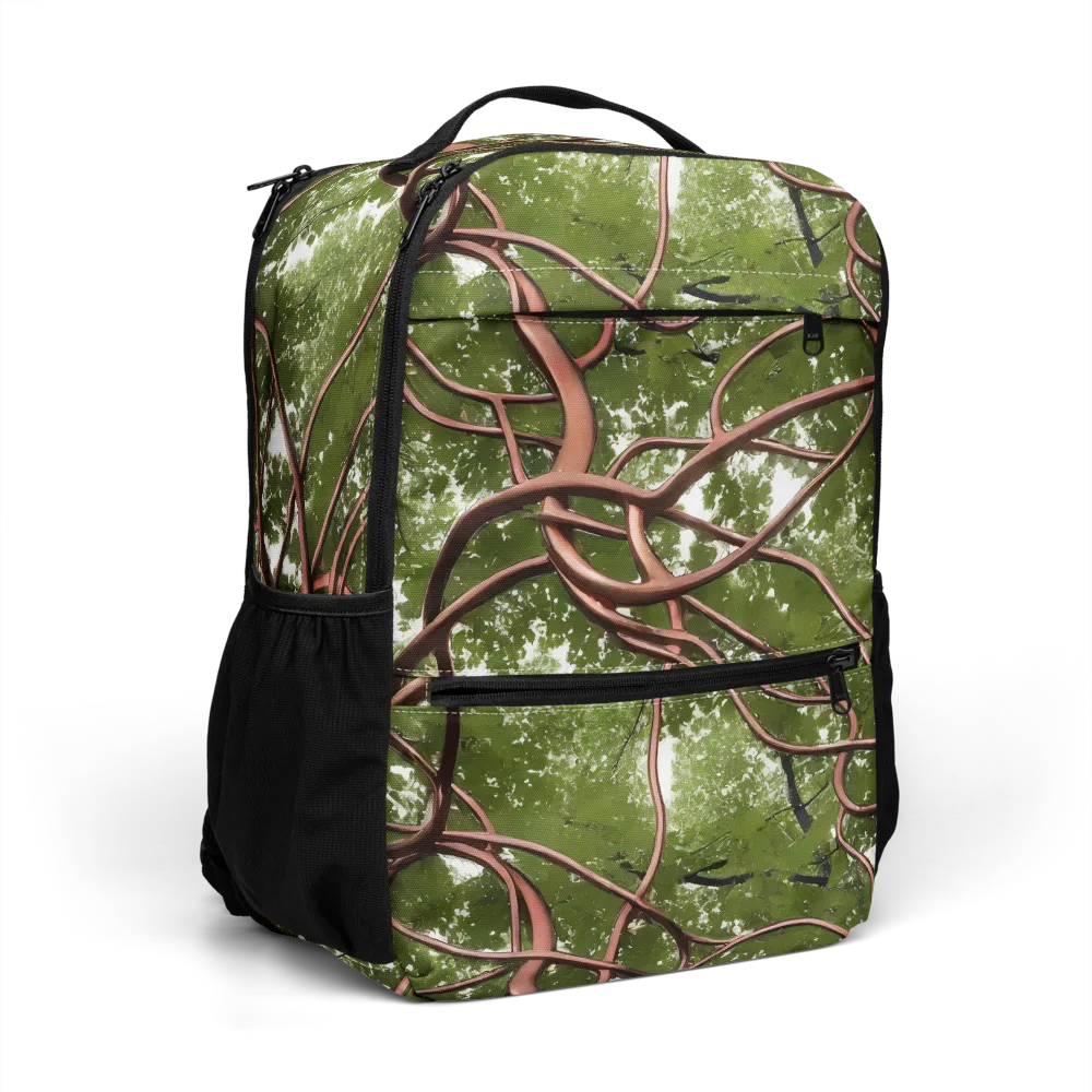 Copper Tendril on Utility Backpack — Right Front