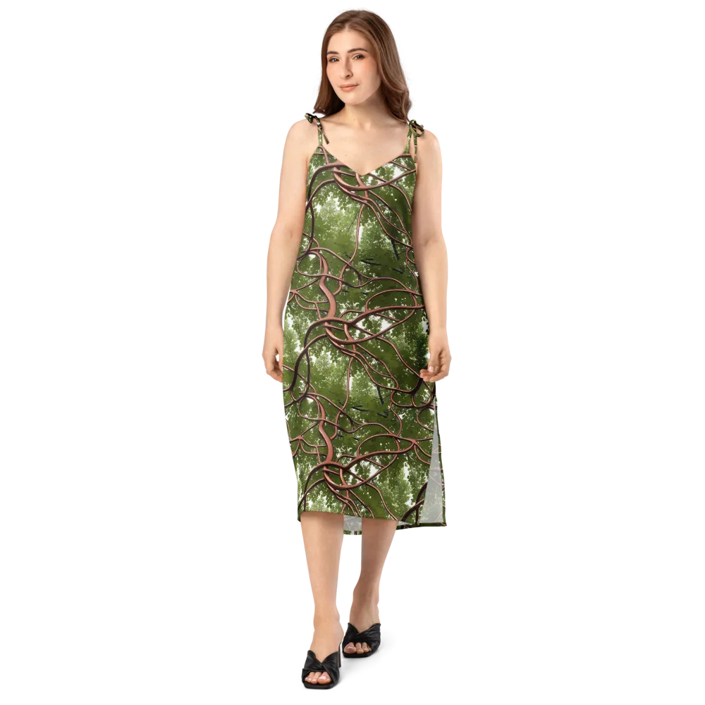 Copper Tendril on Slip Dress — Front