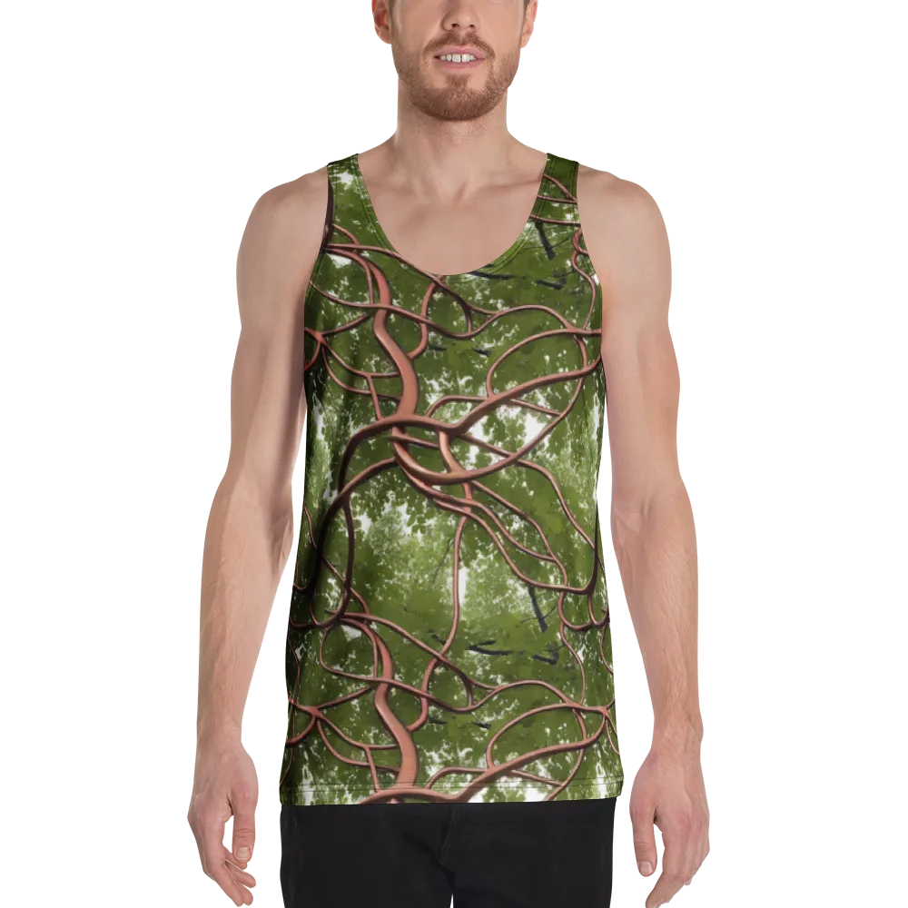 Copper Tendril on Men's Tank Top — Front