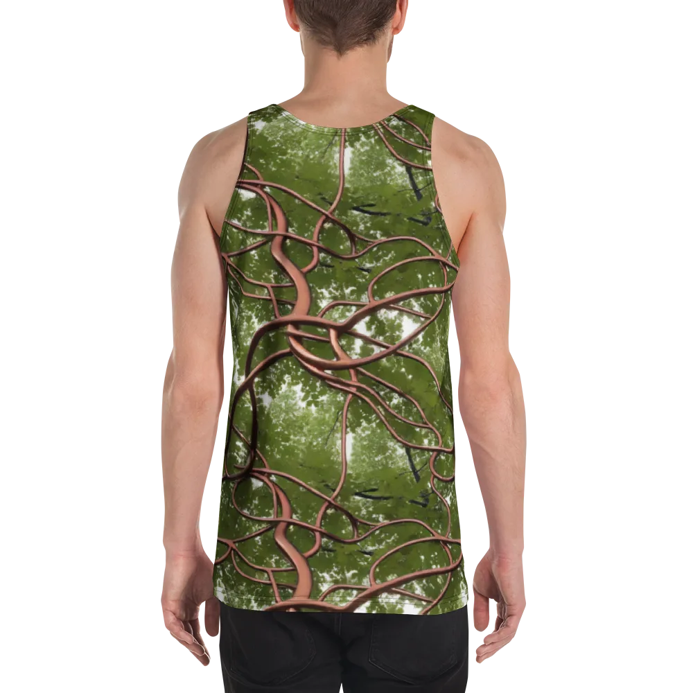 Copper Tendril on Men's Tank Top — Back