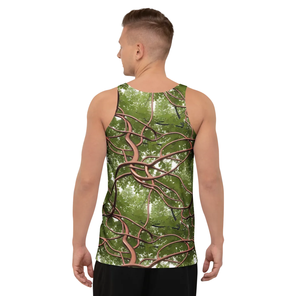 Copper Tendril on Men's Tank Top — Back