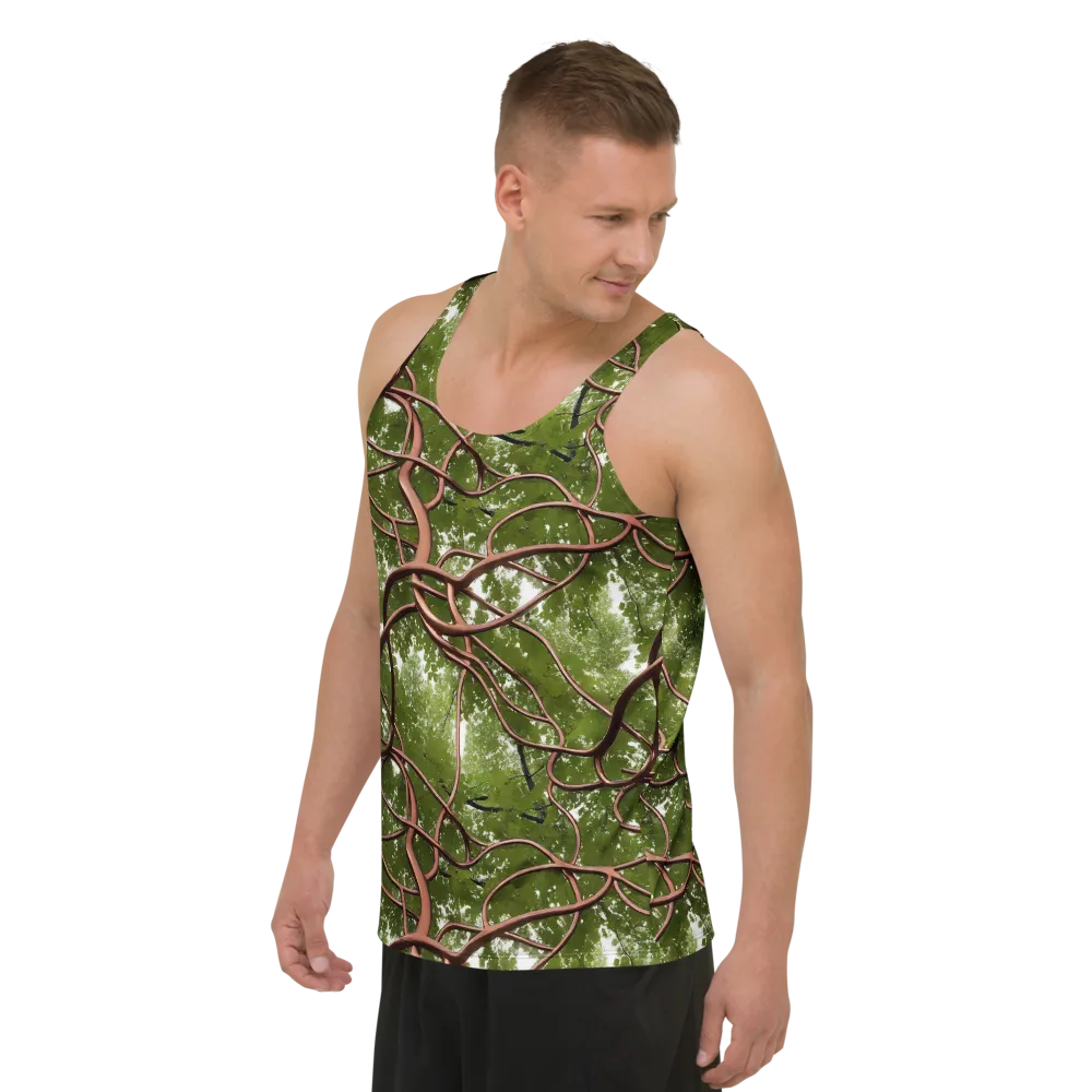 Copper Tendril on Men's Tank Top — Left Front