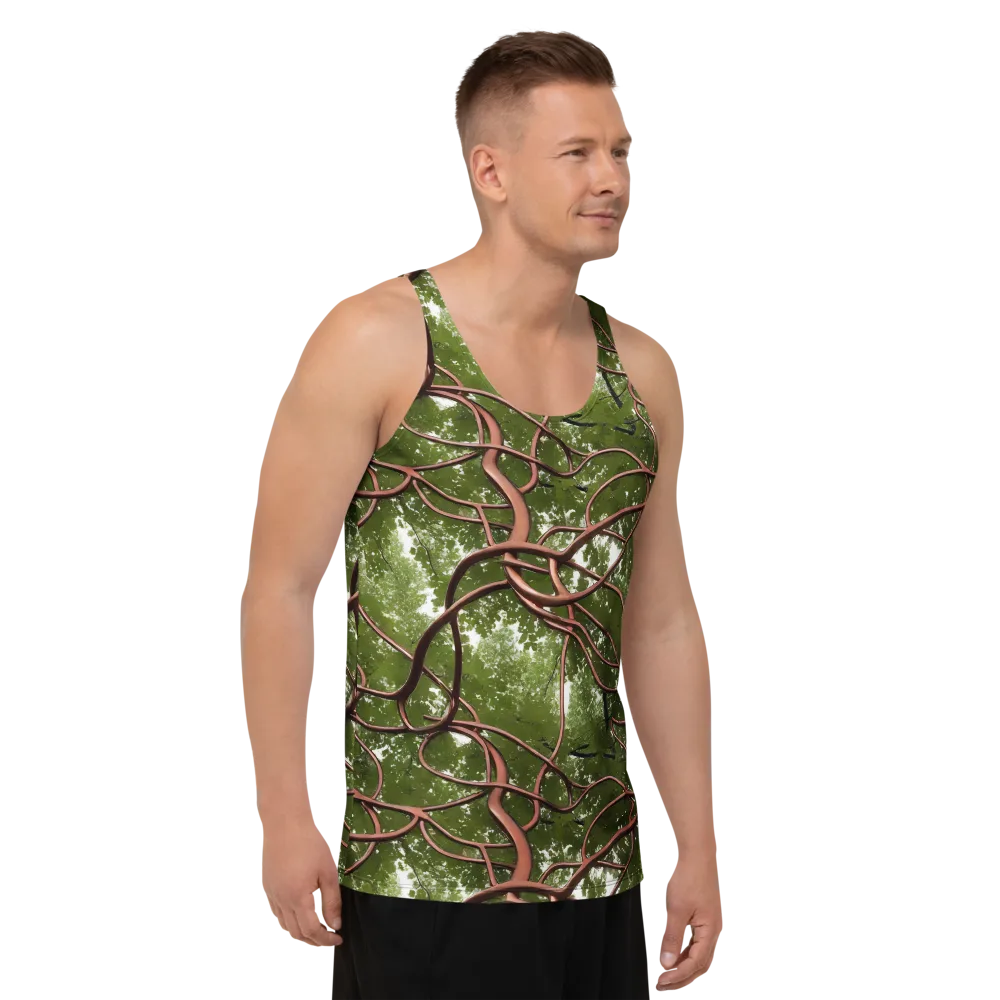 Copper Tendril on Men's Tank Top — Right Front