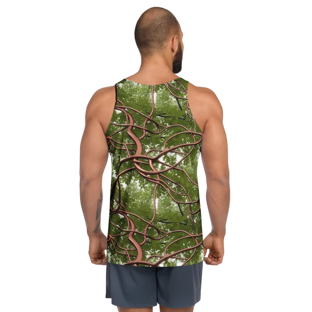Copper Tendril on Men's Tank Top — Back