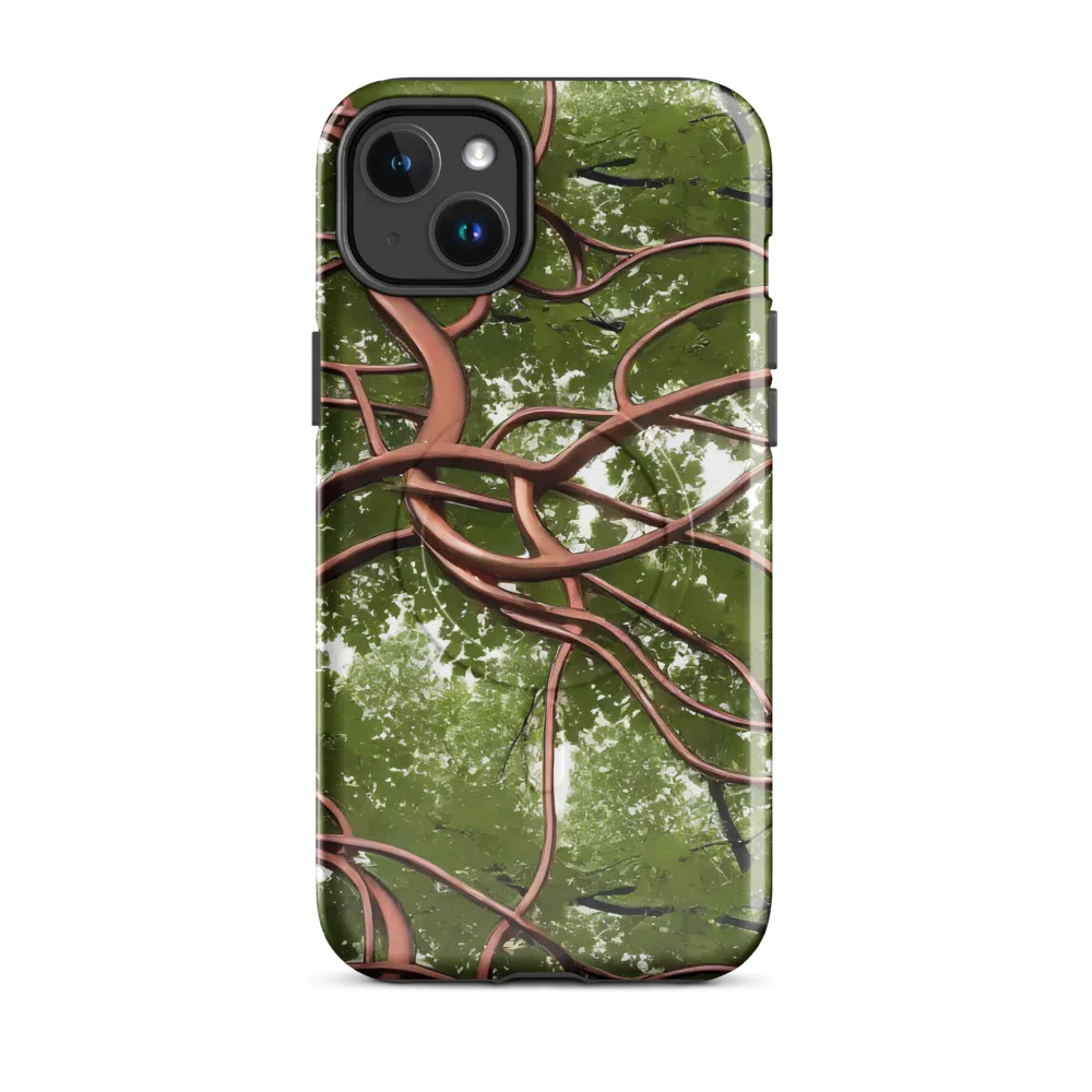 Copper Tendril on MagSafe Tough Case for iPhone® — Front