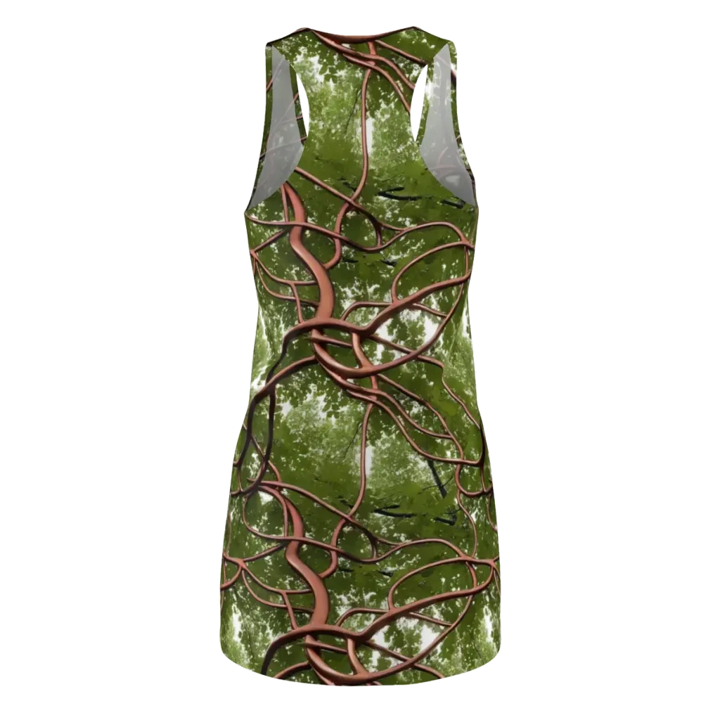 Copper Tendril on Racerback Dress — Back