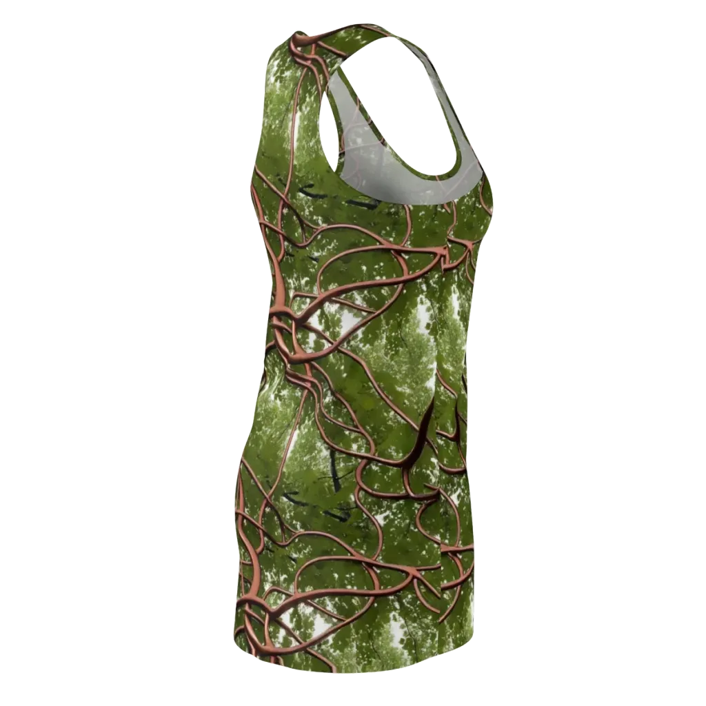 Copper Tendril on Racerback Dress — Back Side