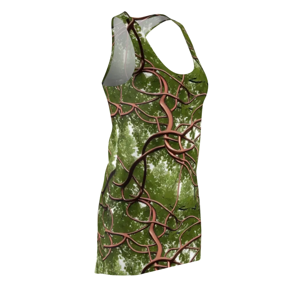 Copper Tendril on Racerback Dress — Front Side