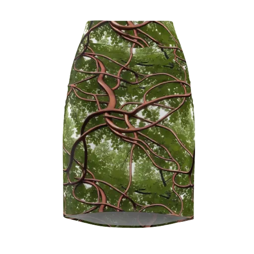 Copper Tendril on a Pencil Skirt