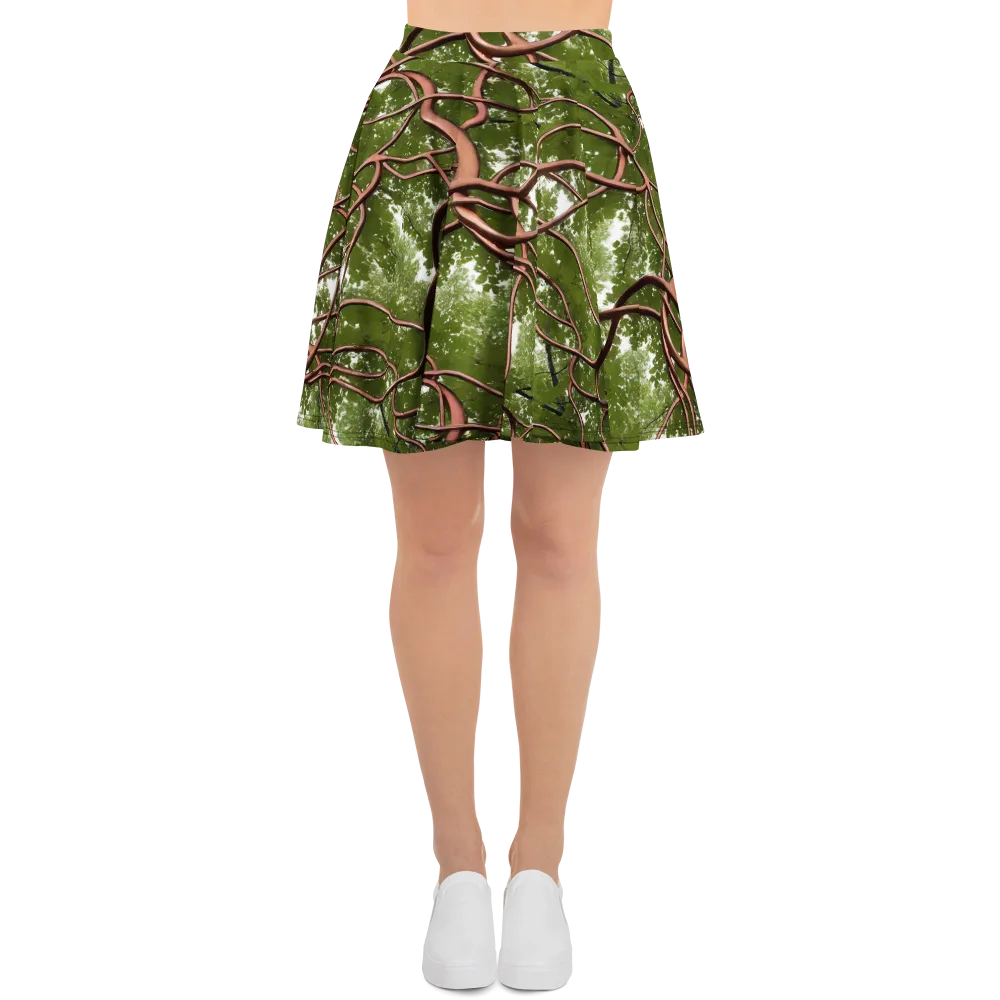 Copper Tendril on Skater Skirt — Front