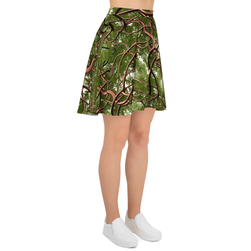 Copper Tendril on Skater Skirt — Right