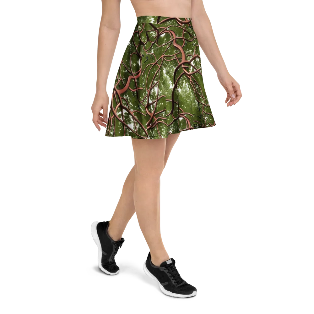 Copper Tendril on Skater Skirt — Right