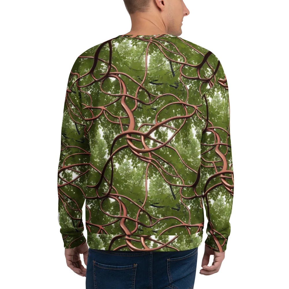 Copper Tendril on Sweatshirt — Back