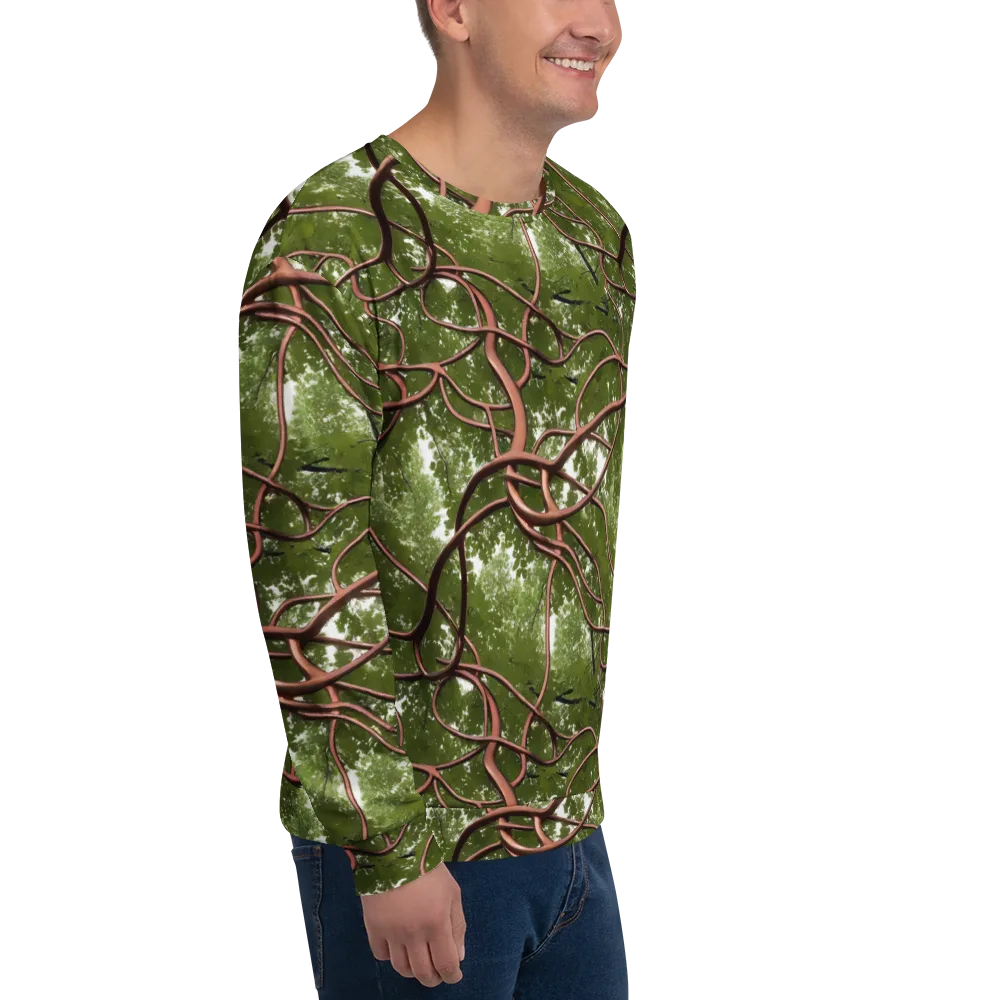 Copper Tendril on Sweatshirt — Right Front