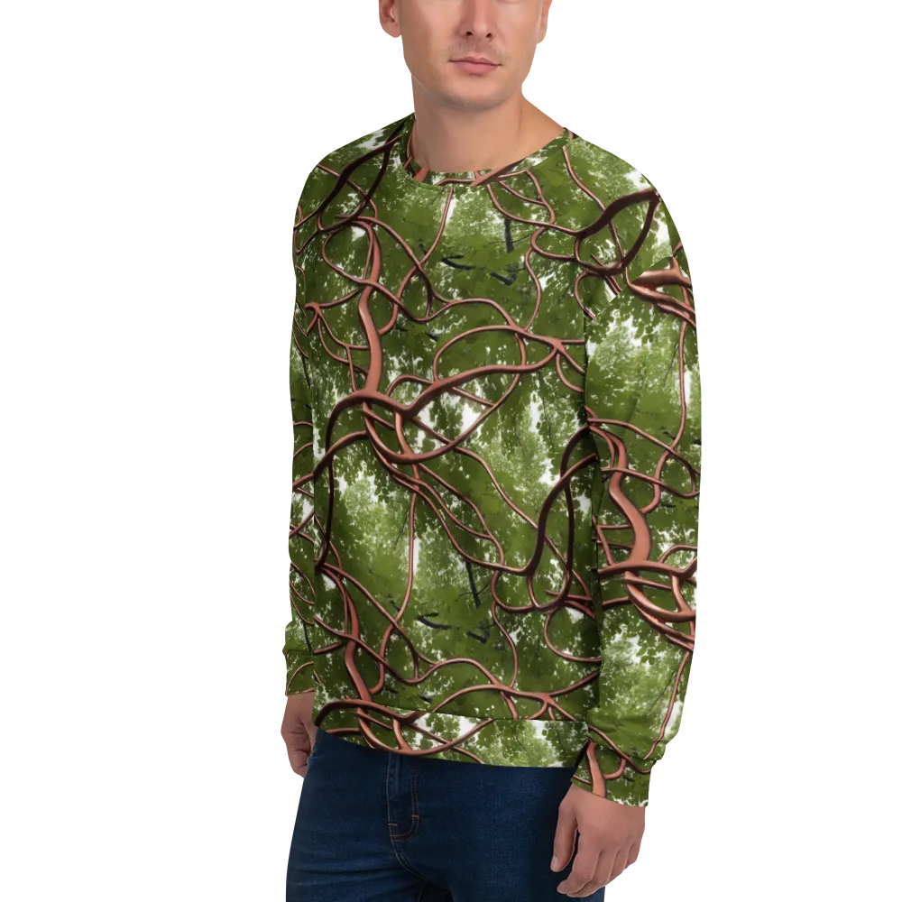 Copper Tendril on Sweatshirt — Left Front