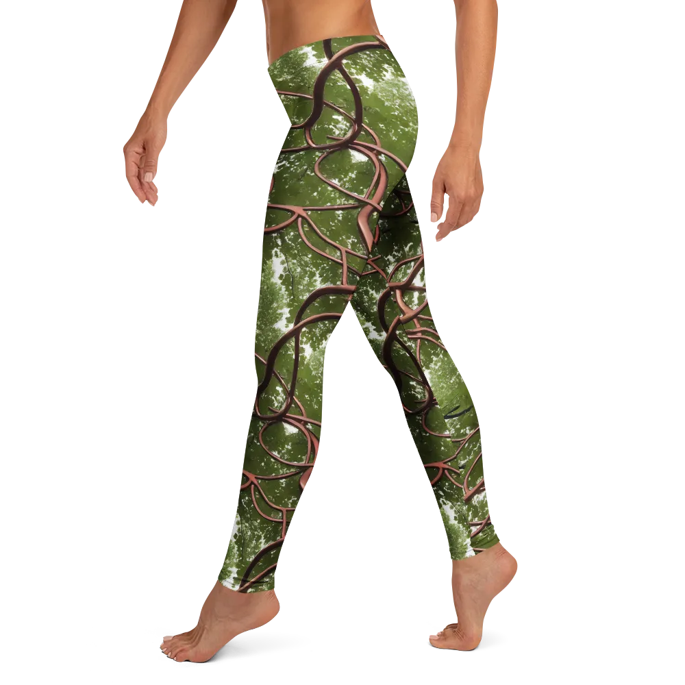 Copper Tendril on Leggings — Left