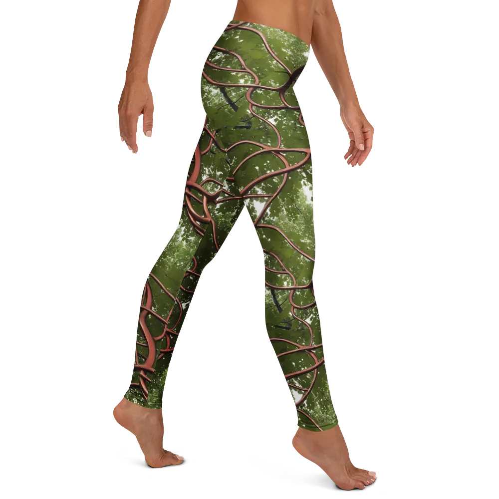 Copper Tendril on Leggings — Right