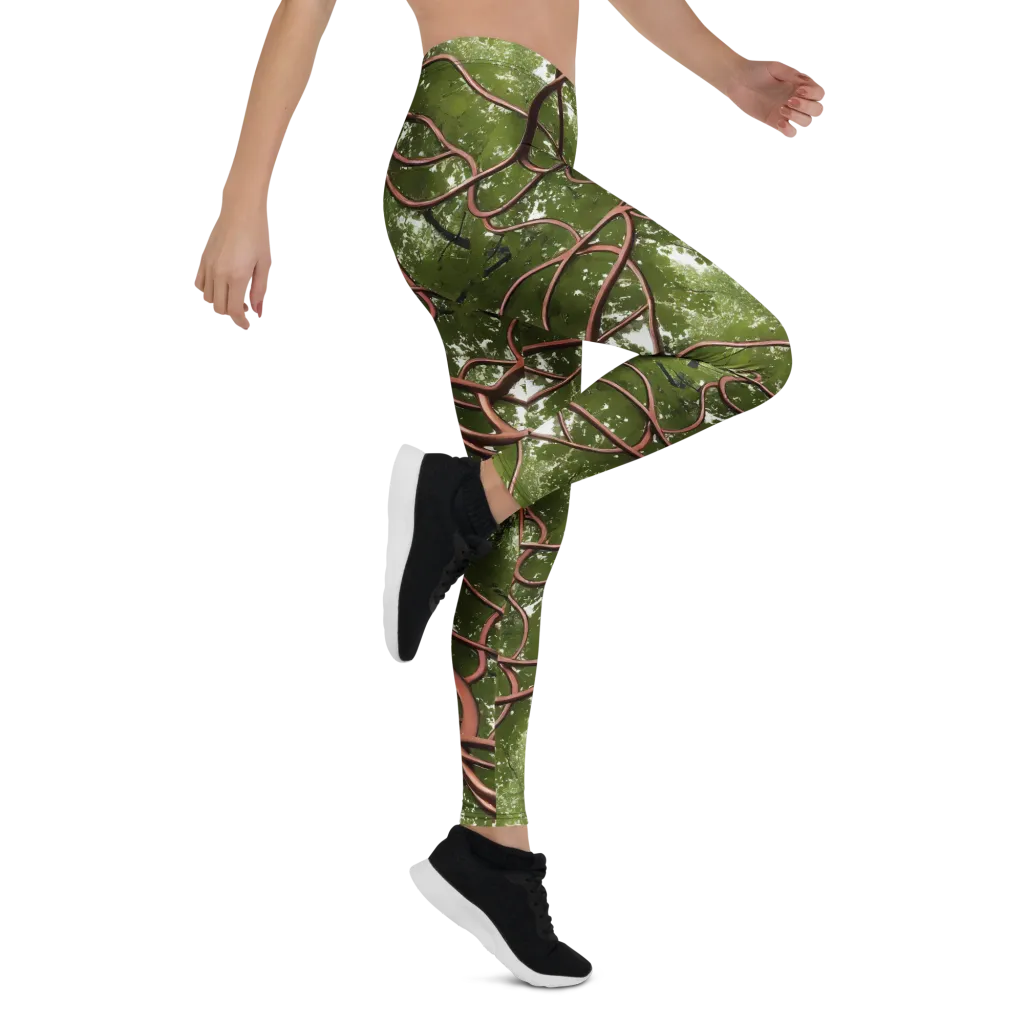 Copper Tendril on Leggings — Right