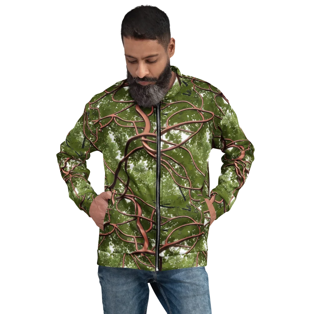 Copper Tendril on Bomber Jacket — Front
