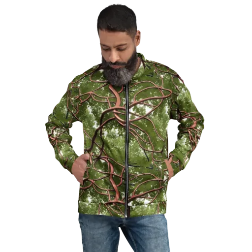 Copper Tendril on a Bomber Jacket