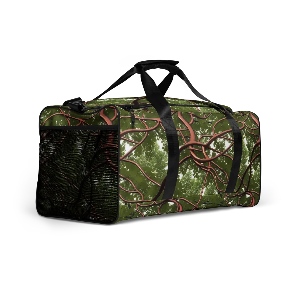 Copper Tendril on Duffle Bag — Right Front