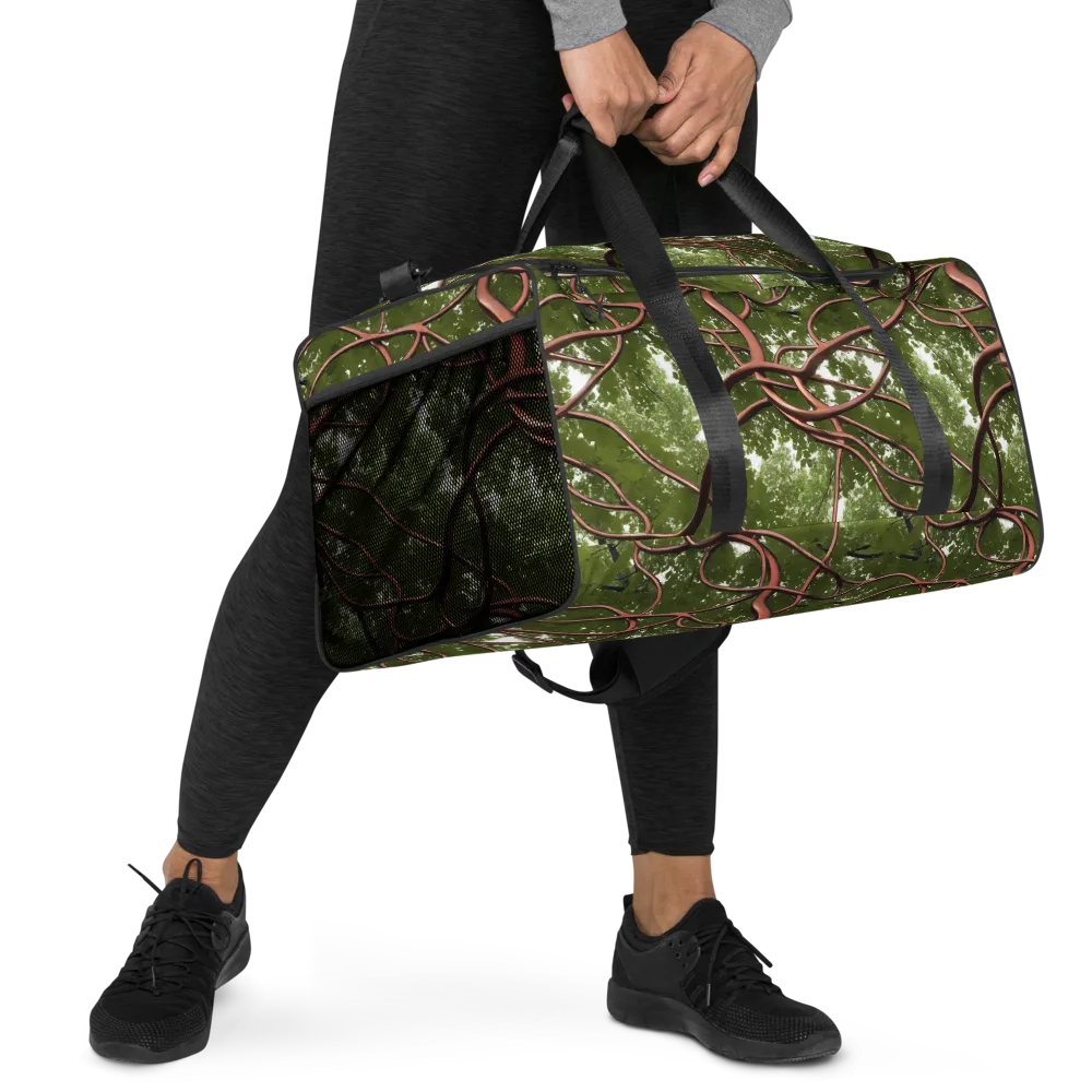 Copper Tendril on Duffle Bag — Right Front