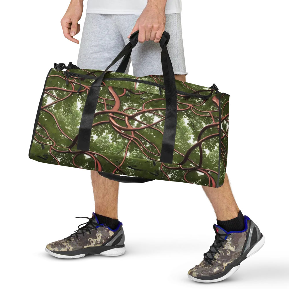 Copper Tendril on Duffle Bag — Front
