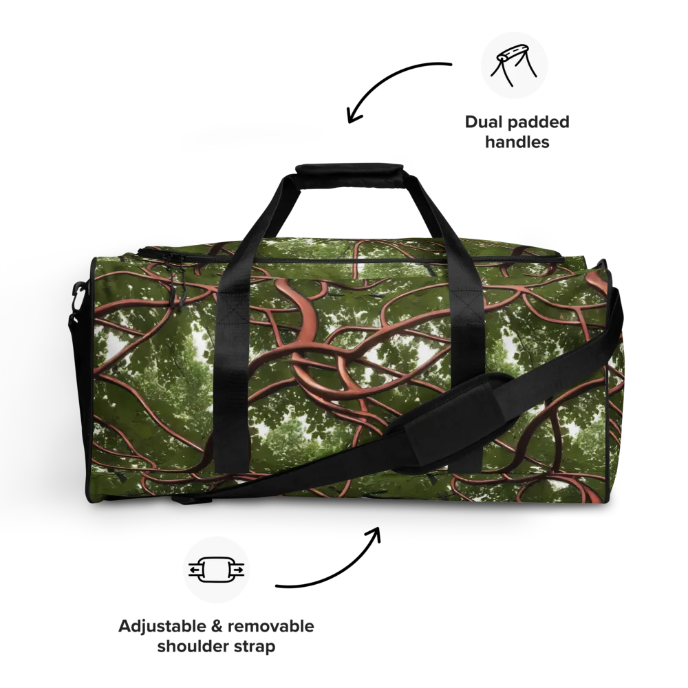 Copper Tendril on Duffle Bag — Front