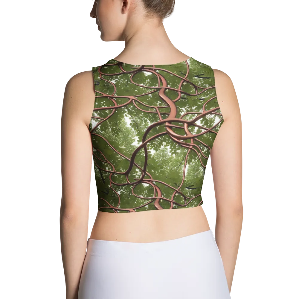Copper Tendril on Crop Top — Back