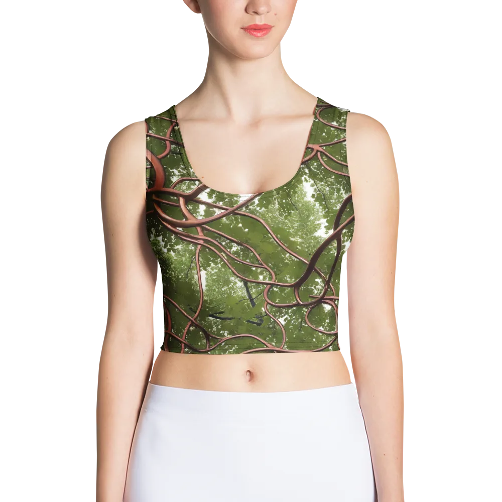 Copper Tendril on Crop Top — Front