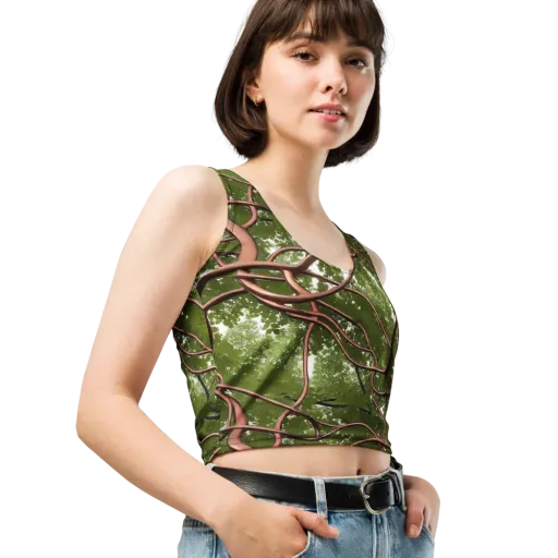 Copper Tendril on a Crop Top