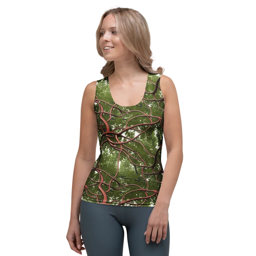 Copper Tendril on Women's Tank Top — Front