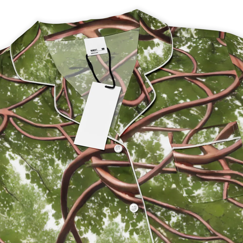 Copper Tendril on Women's Short Sleeve Pajama Top — Product details