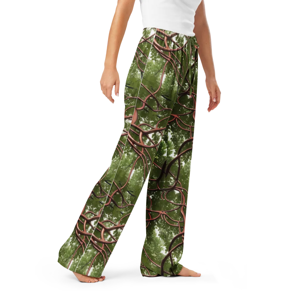 Copper Tendril on Women's Pajama Pants — Right Front