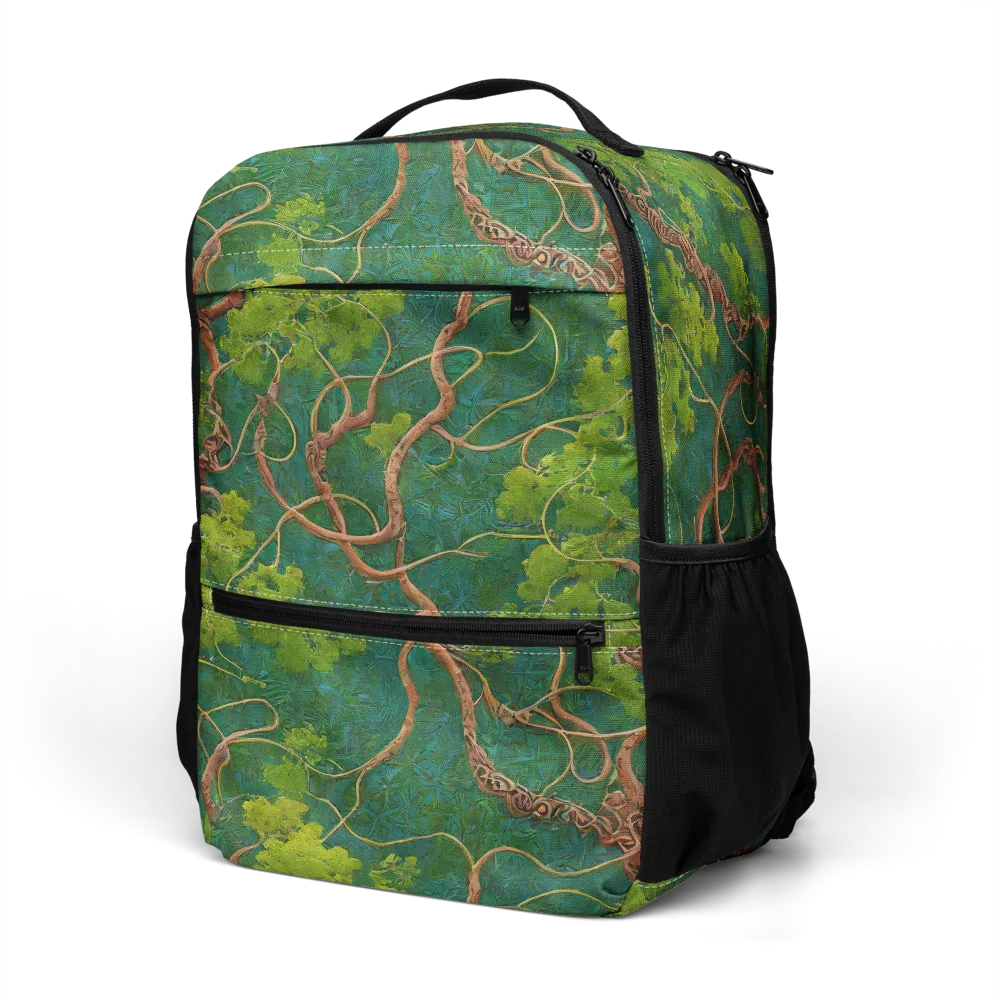 Emerald Tangle on Utility Backpack — Left Front