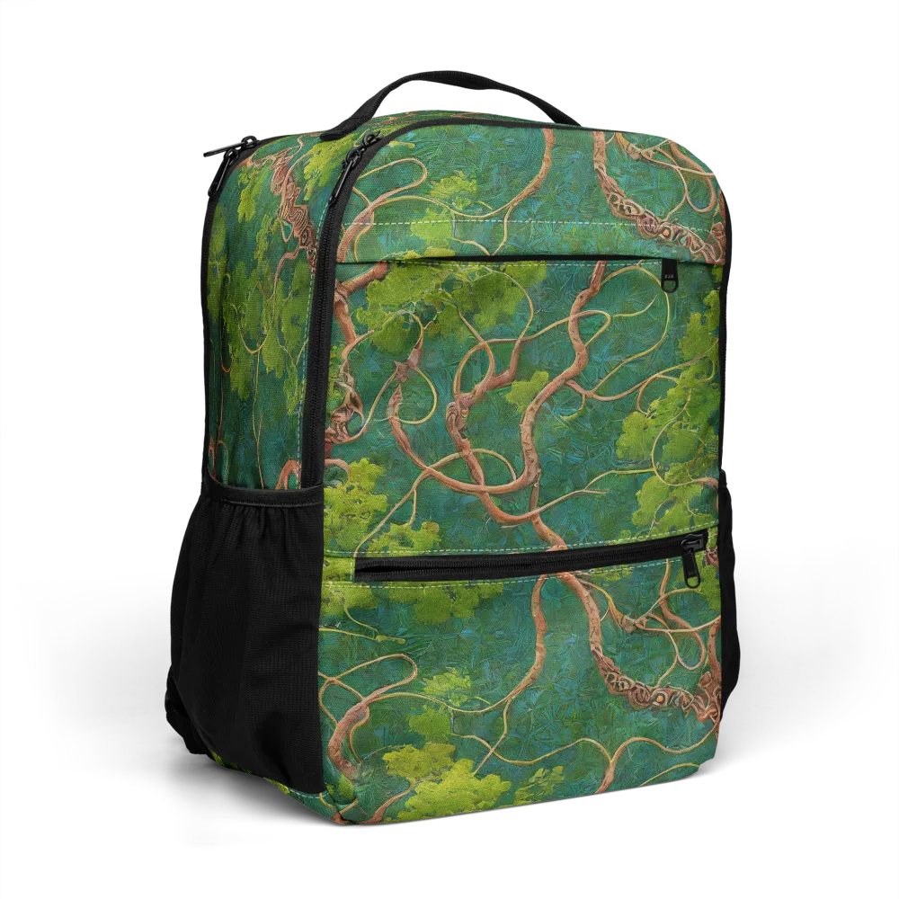 Emerald Tangle on Utility Backpack — Right Front