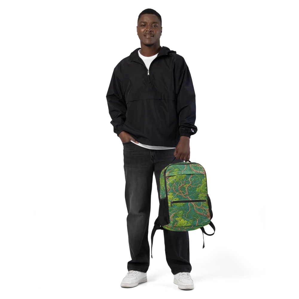 Emerald Tangle on Utility Backpack — Front