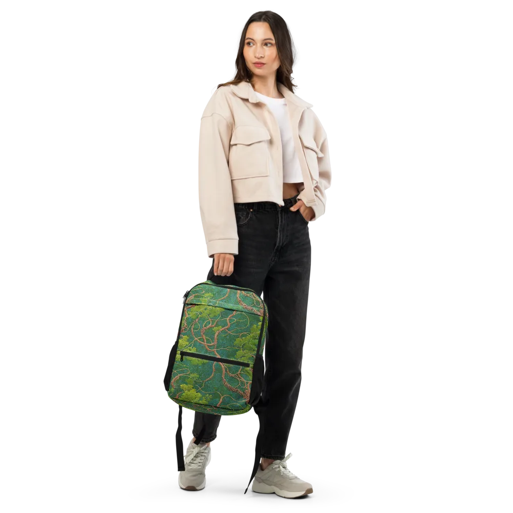 Emerald Tangle on Utility Backpack — Front