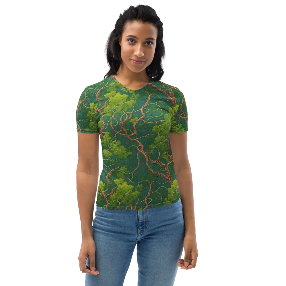 Emerald Tangle on Women's Crew Neck T-Shirt — Front