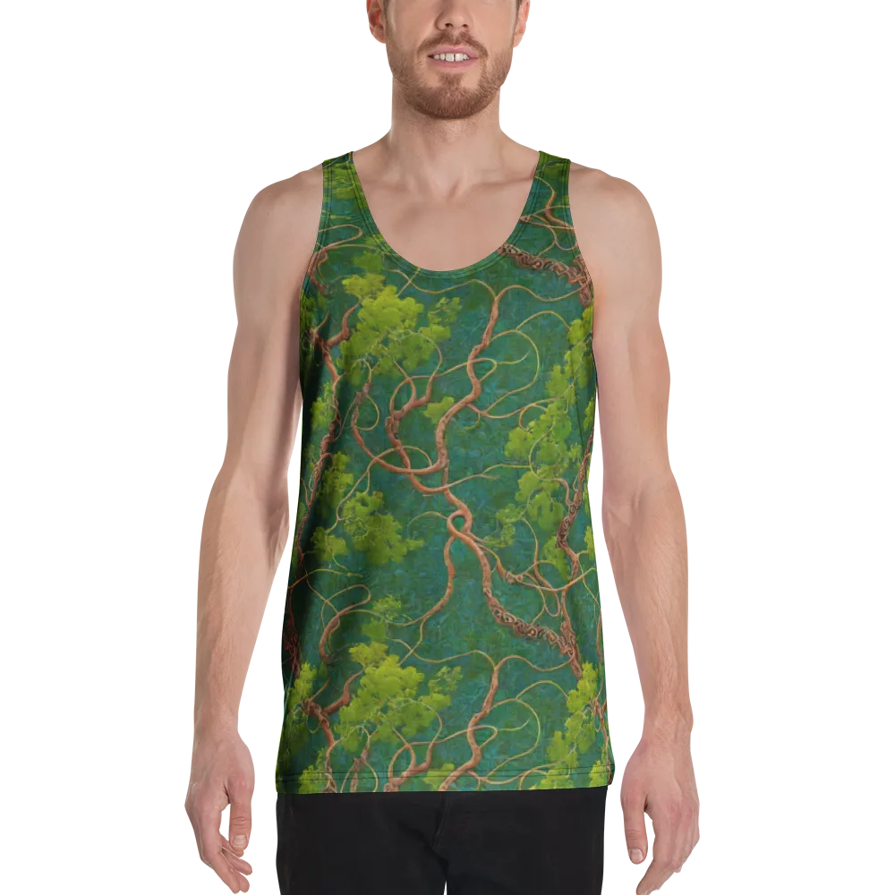 Emerald Tangle on Men's Tank Top — Front