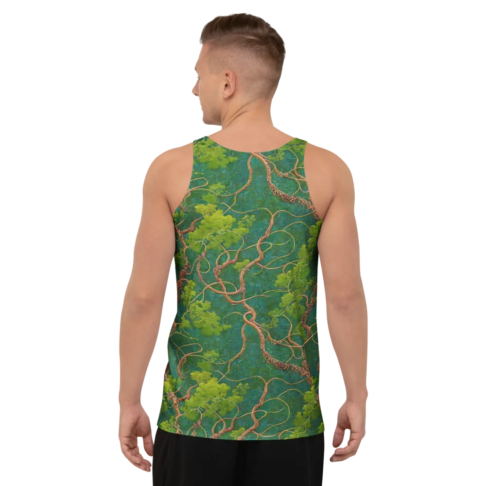 Emerald Tangle on Men's Tank Top — Back